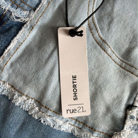 Rue 21 Jean Shorts High Rise New Womens Size 5 - Picture 4 of 8